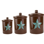 Turquoise Star Canister Set