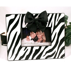 White Zebra Photo Frame