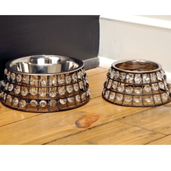 Jeweled Pet Bowl