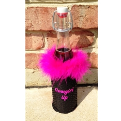 Cowgirl Wine Bottle Koozies